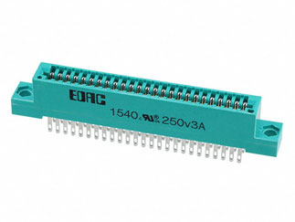 Разъем EDAC 345-050-500-204 Card Edge, 50 контактов, шаг 2.54мм