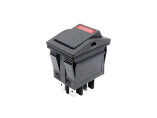 RB541A1100-16 Rocker Switch 16A DPST Off-On