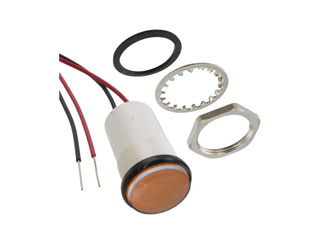 Светодиод Dialight 557-1702-203F Желтый 5В 80мА, панельный монтаж