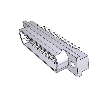 Разъем D-Sub 208008-2 TE Connectivity 25 контактов, штырь, пайка