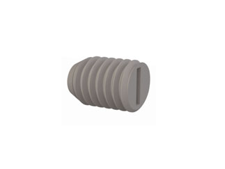 Винт Essentra Components 010632G025, #6-32, нейлон, шлиц