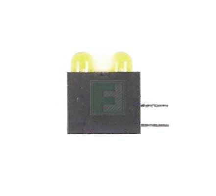 Светодиод 553-0333F Dialight Желтый 3мм 60° 12.6mcd