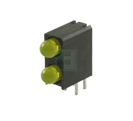 Светодиод 553-0333F Dialight Желтый 3мм 60° 12.6mcd