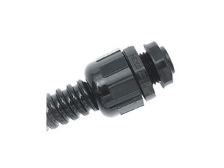 8400 Heyco Фитинг для кабеля, прямой, 3/8 NPT, черный