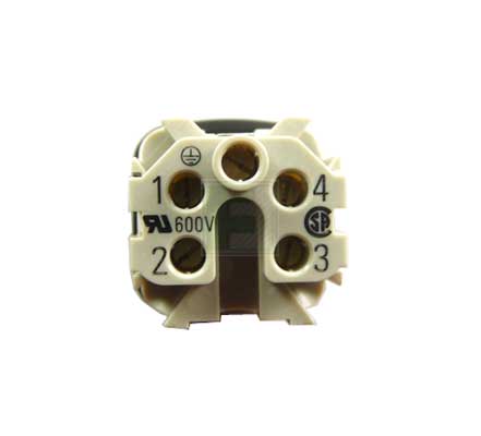 Разъем HARTING 09200042611: 4 контакта, винтовой зажим, кабельный