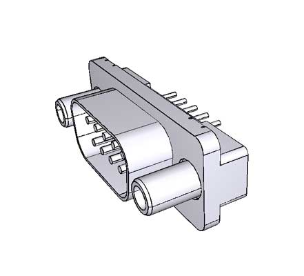 Разъем D-Sub 9 pin 1-5747871-3 TE Connectivity на плату