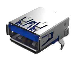 USB1135-15-9-L-B Разъем USB 3.0 Type-A, 20000 циклов