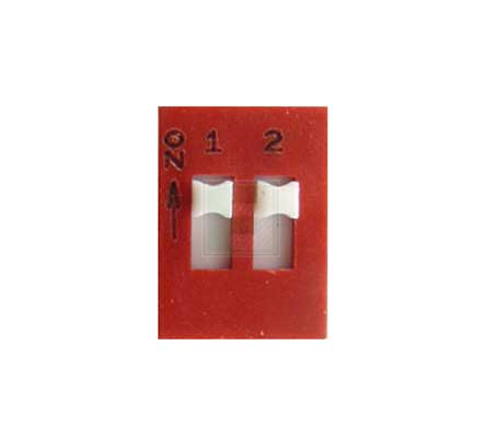 DIP-переключатель Grayhill 78B02T, 2 позиции, SPST, монтаж в отверстия