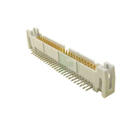 AWH 50A-0202-T Разъем штыревой, 50 контактов, 2 ряда, прямой угол
