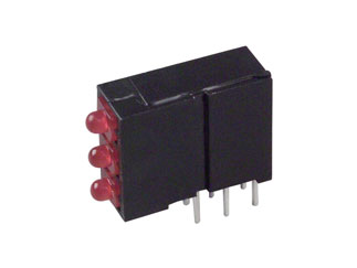 Светодиод Dialight 570-0100-111F Красный, 2mm, 38°, 12.6mcd