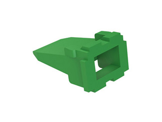 AW4P Замок клиновой 4-х позиционный, AWG 14-20, зеленый, Amphenol Sine Systems