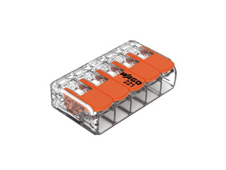 WAGO 221-415/VE00-1000 Клеммная колодка 5 контактов, 32А, 600В