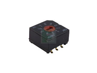 CRD10RM0SB C&K Поворотный переключатель BCD, 10 поз., SMD, винт