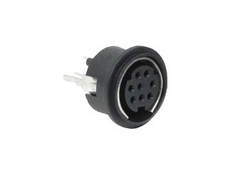 Разъем MD-30SV Mini-DIN 3 контакта, вертикальный, панельный