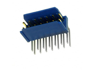 Разъем 76383-307LF Amphenol, 14 контактов, 2.54мм, вертикальный, золото