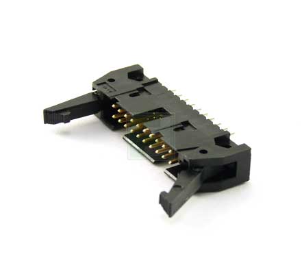 499923-4 AMP-LATCH разъем: гребенка, 20 контактов, сквозное отверстие