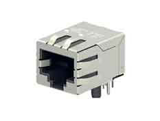 Разъем RJ-45 TE Connectivity 2301994-2, 8P, экранированный, сквозной монтаж