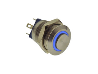 PV0H240SS-341 Антивандальная кнопка SPST-NO с подсветкой