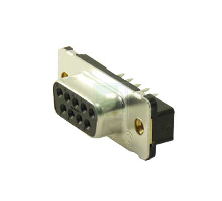 Разъем D-Sub 5747150-8 TE Connectivity, 9 контактов, гнездо, монтаж на плату