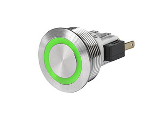 Кнопка MSMII-22 3-148-429 с индикатором, 24В, быстрое подключение