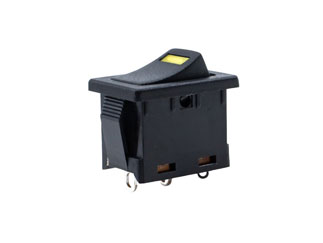 R1966ABLKBLKESYEL E-Switch Тумблер SPST 15A 125В