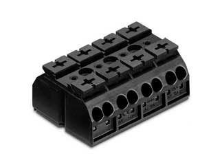 WAGO 862-504 Клеммная колодка 4 контакта, 20-12 AWG, Cage Clamp