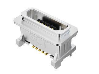 USB3500-30-A GCT Разъем USB 3.0 Type-B, угловой, IP67