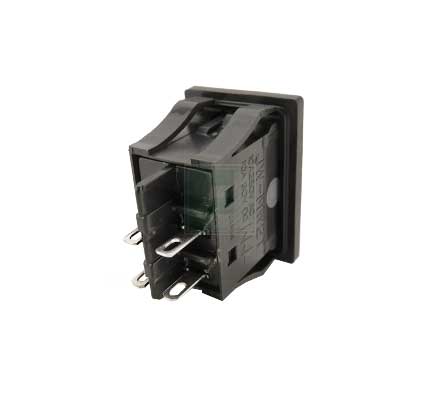 Выключатель NKK JWMW21RA2A DPST 10A Rocker Solder Lug