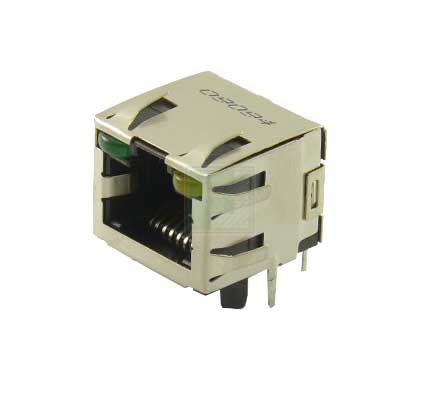 2-406549-4 TE Connectivity Разъем RJ45 8P8C Shielded, Right Angle, Through Hole
