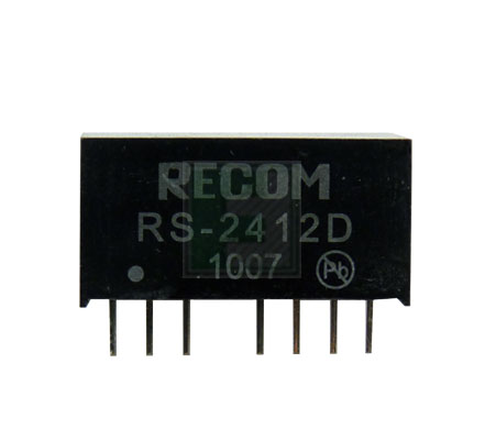 DC-DC преобразователь RECOM RS-2412D, ±12V/±83mA, SIP-8