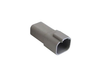 PX0106P04GY Разъем прямоугольный, 4 контакта, гнездо, серый корпус