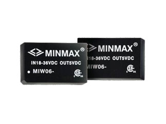 DC/DC преобразователь MINMAX MIW06-12S12M, 12В, 0.5A, 6Вт, DIP-24
