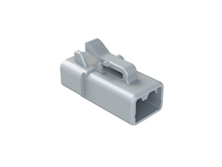 Разъём Amphenol ATP06-2S, 2 позиции, термопластик, серый, кабельный, замковой фиксатор