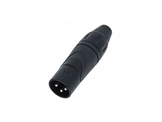 AX3MB Разъем RCA (Male), 3 контакта, Черный, Amphenol Sine Systems