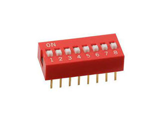 KAS1108E E-Switch DIP-переключатель 8 поз. SPST 24В