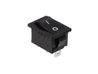 R1966CBLKBLKFF E-Switch Тумблер SPDT 15A Panel Mount