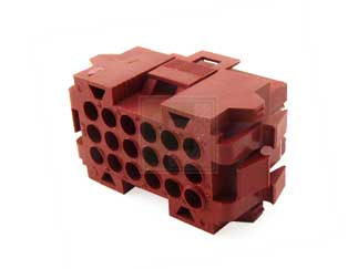 207442-1 TE Connectivity Разъем 18 Pin, шаг 5мм, красный