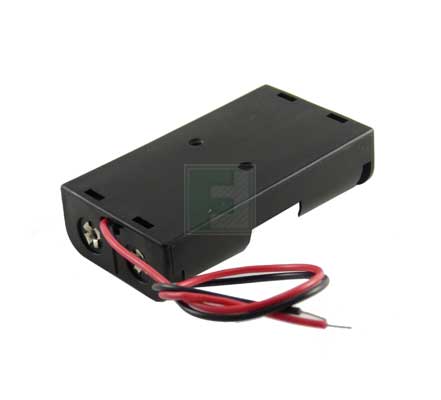 Держатель батарей Keystone 2463 для 2x AAA, PC Mount, Wire Leads
