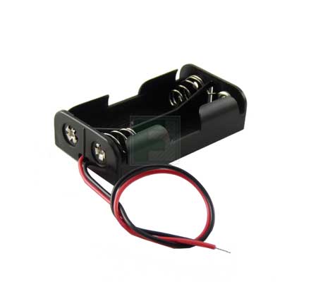Держатель батарей Keystone 2463 для 2x AAA, PC Mount, Wire Leads