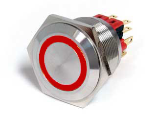 Кнопка PV8F2V0SS-311 E-Switch 4PST с подсветкой