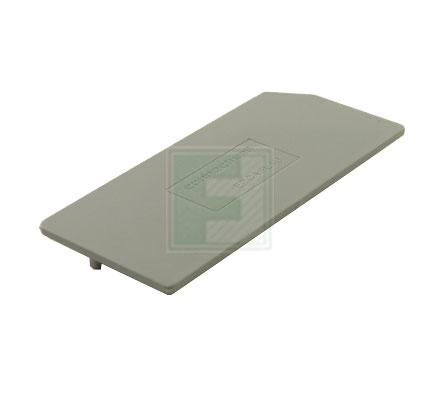 EPCAFL4U Altech End Stop Grey Polyamide 6.6 DIN Rail Mount