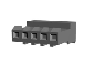 Разъём MTA-100 5 контактов, шаг 2.54 мм, IDC, настенный, TE Connectivity 3-640442-5