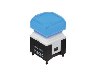 Кнопка NKK KP0115ACBKG03RGBP, 12V, SPST, подсветка White