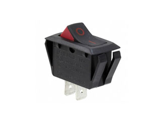 Выключатель качающийся E-Switch RSC341D1A81 20A SPST Quick Connect