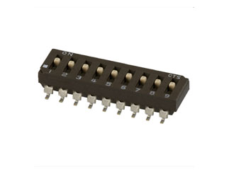 Dip Switch CTS 219-9LPST, 9 позиций, Gull Wing, SPST
