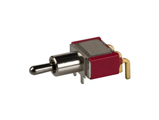Переключатель Toggle E-Switch 100SP4T2B4M6RE SPDT, 20VAC, Gold