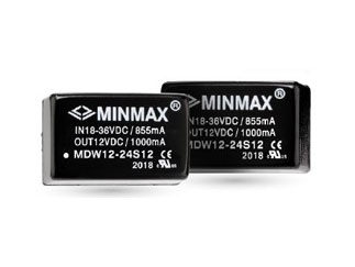 DC/DC преобразователь MINMAX MDW12-24S12, 12W, 15В, 1000мА, вход 18-36В