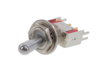 Выключатель Toggle E-Switch 100SP1T8B13VS2REH, SPDT, 20VAC, 0.4A