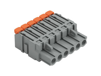 WAGO 2231-1102/327-000: Клеммная колодка, 2 контакта, шаг 5мм, 16А, 630В