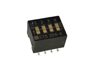 204-4LPSTR DIP-переключатель CTS SPST, поверхностный монтаж